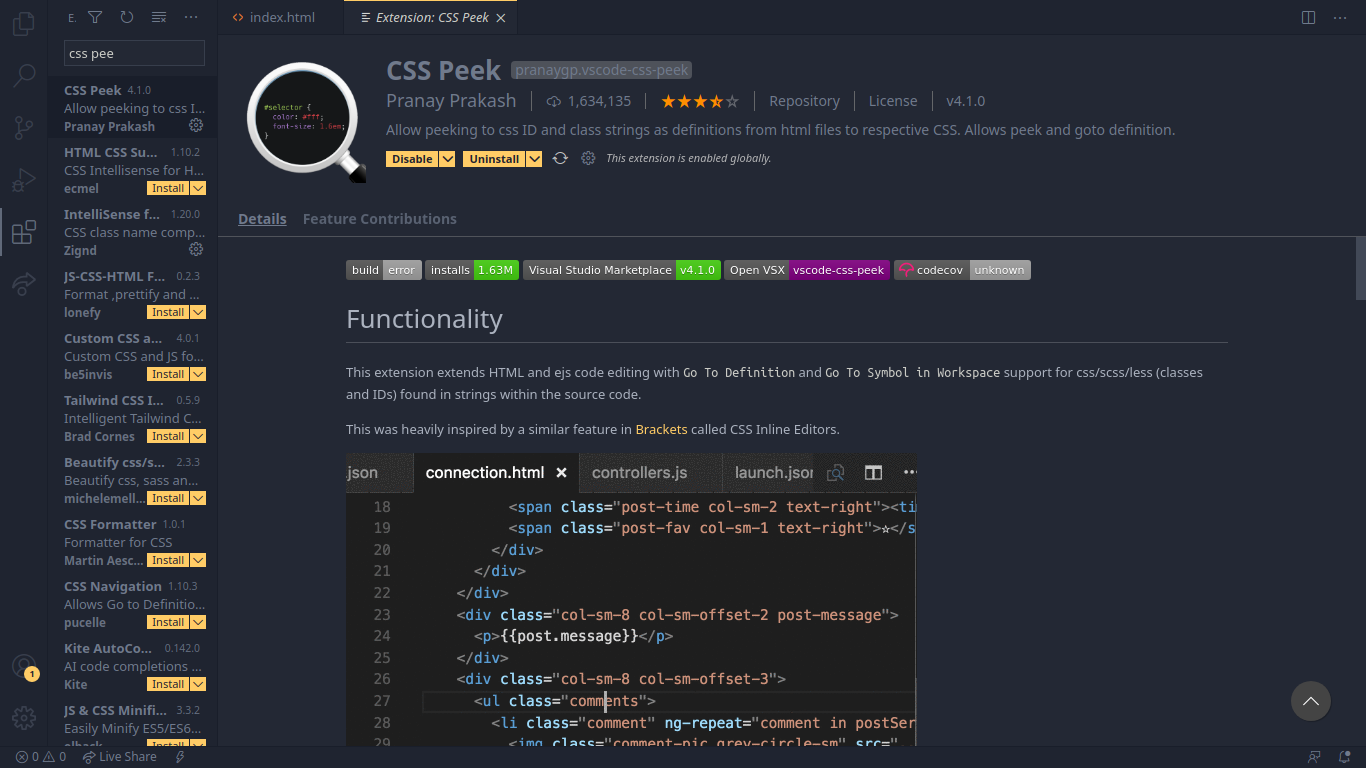 css-peek