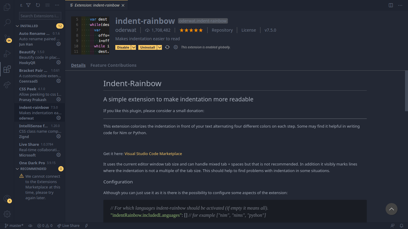 indent-rainbow